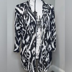 Chico's Traveler's Collection Open Front, Lightweight Cardigan